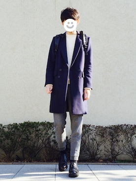 「Paul Smith（ポールスミス）のアイテム（ジャケット/アウター）」を使った、kitsuneさん（メンズ・182cm）の冬コーディネート