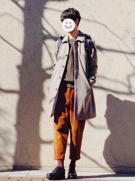 「BEAMS PLUS（ビームスプラス）のアイテム」を使った、kitsuneさん（メンズ・182cm）の冬コーディネート