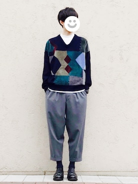 「BEAMS PLUS（ビームスプラス）のアイテム」を使った、kitsuneさん（メンズ・182cm）の春コーディネート