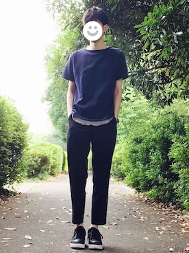 「Burner（バーナー）のアイテム（パンツ）」を使った、kitsuneさん（メンズ・182cm）の夏コーディネート