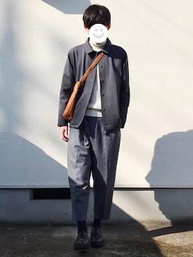 「BEAMS PLUS（ビームスプラス）のアイテム」を使った、kitsuneさん（メンズ・182cm）の冬コーディネート