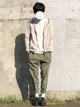 「STUDIOUS（ステュディオス）のアイテム（ジャケット/アウター）」を使った、kitsuneさん（メンズ・182cm）の春コーディネート