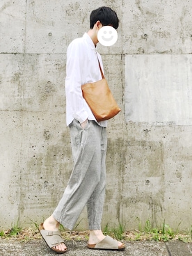 「Johnbull Private labo（ジョンブルプライベートラボ）のアイテム（パンツ）」を使った、kitsuneさん（メンズ・182cm）の春コーディネート