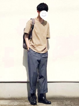 「FOSSIL（フォッシル）のアイテム（バックパック/リュック）」を使った、kitsuneさん（メンズ・182cm）の春コーディネート