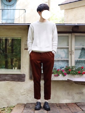 「DUFA（ドゥッファ）のアイテム」を使った、kitsuneさん（メンズ・182cm）の秋コーディネート