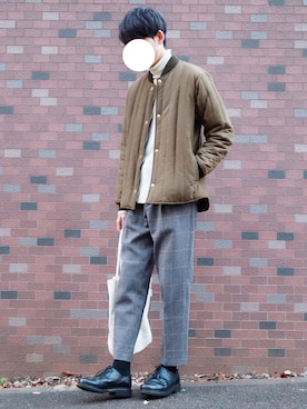「Steven Alan（スティーブンアラン）のアイテム（ブルゾン）」を使った、kitsuneさん（メンズ・182cm）の秋コーディネート