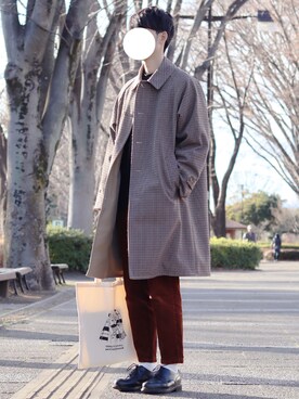 kitsuneさんの「BY リバーシブル バルカラー コート ◆」を使ったコーディネート