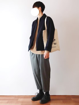 「BEAMS PLUS（ビームスプラス）のアイテム」を使った、kitsuneさん（メンズ・182cm）の冬コーディネート