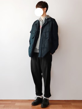 「rehacer（レアセル）のアイテム」を使った、kitsuneさん（メンズ・182cm）の春コーディネート