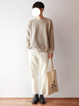 「Traditional Weatherwear（トラディショナルウェザーウェア）のTOTE BAG（トートバッグ）」を使った、kitsuneさん（メンズ・182cm）の春コーディネート