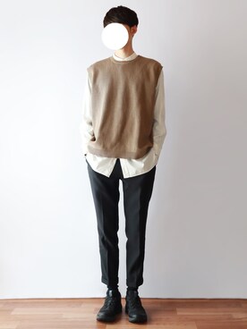 「SALOMON（サロモン）のSALOMON　XA ELEVATE GTX（スニーカー）」を使った、kitsuneさん（メンズ・182cm）の春コーディネート