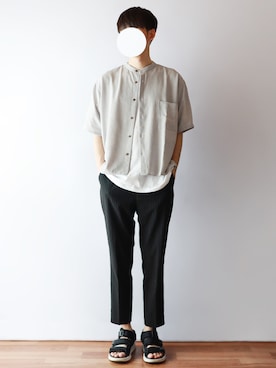 「Burner（バーナー）のアイテム（パンツ）」を使った、kitsuneさん（メンズ・182cm）の春コーディネート