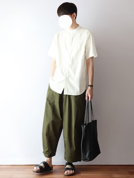 「DUFA（ドゥッファ）のアイテム」を使った、kitsuneさん（メンズ・183cm）の夏コーディネート