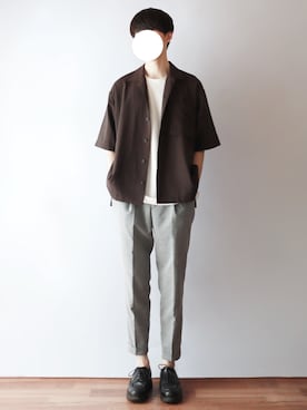 「DUFA（ドゥッファ）のアイテム」を使った、kitsuneさん（メンズ・182cm）の夏コーディネート