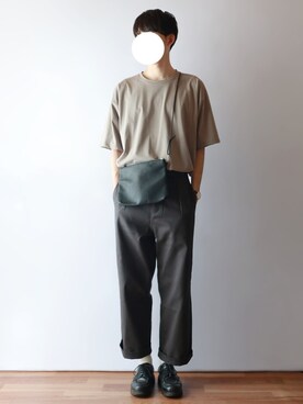 「DUFA（ドゥッファ）のアイテム」を使った、kitsuneさん（メンズ・182cm）の夏コーディネート
