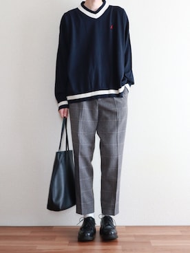 「URBAN RESEARCH（アーバンリサーチ）のアイテム（パンツ）」を使った、kitsuneさん（メンズ・182cm）の秋コーディネート