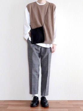 「URBAN RESEARCH（アーバンリサーチ）のアイテム（パンツ）」を使った、kitsuneさん（メンズ・182cm）の秋コーディネート
