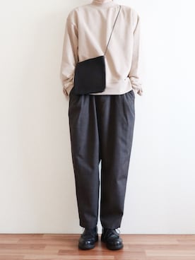 「MinoriTY（マイノリティ）のアイテム（スウェット）」を使った、kitsuneさん（メンズ・182cm）の秋コーディネート