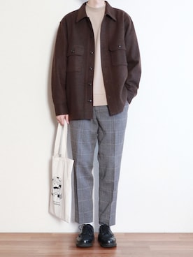 「URBAN RESEARCH（アーバンリサーチ）のアイテム（パンツ）」を使った、kitsuneさん（メンズ・182cm）の秋コーディネート