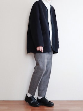 「URBAN RESEARCH（アーバンリサーチ）のアイテム（パンツ）」を使った、kitsuneさん（メンズ・182cm）の冬コーディネート