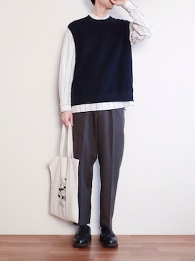 「アイテム（その他シューズ）」を使った、kitsuneさん（メンズ・182cm）の春コーディネート