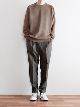 ユニクロ ユニクロ の ドライタッチサマークルーネックセーター 長袖 ニット セーター Wear