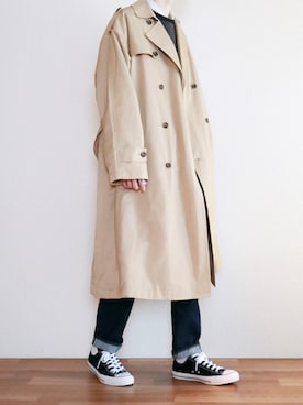 「All Blues（オールブルース）のアイテム」を使った、kitsuneさん（メンズ・182cm）の秋コーディネート