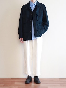 「UNIQLO（ユニクロ）のアイテム（ブルゾン）」を使った、kitsuneさん（メンズ・182cm）の冬コーディネート