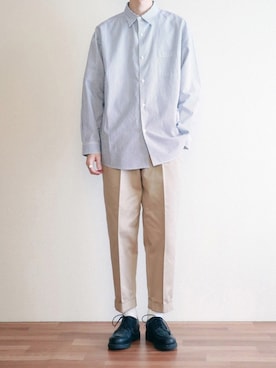 「SCYE BASICS（サイベーシックス）のアイテム」を使った、kitsuneさん（メンズ・182cm）の冬コーディネート