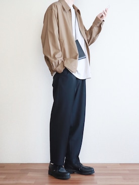 「UNIQLO（ユニクロ）のアイテム（ブルゾン）」を使った、kitsuneさん（メンズ・182cm）の冬コーディネート