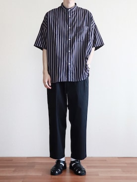 「All Blues（オールブルース）のアイテム」を使った、kitsuneさん（メンズ・182cm）の春コーディネート