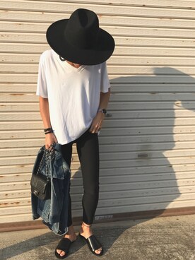 「Ameri（アメリ）のアイテム（デニムジャケット）」を使った、12anna23さん（レディース・159cm）の春コーディネート