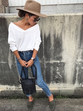 「Eldia'lu（エルディアル）のアイテム」を使った、12anna23さん（レディース・159cm）の秋コーディネート