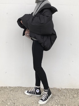 「Rodeo Crowns（ロデオクラウンズ）のアイテム（ブルゾン）」を使った、12anna23さん（レディース・159cm）の冬コーディネート