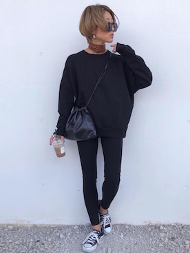 「HONEY（ハニー）のアイテム」を使った、12anna23さん（レディース・159cm）の春コーディネート