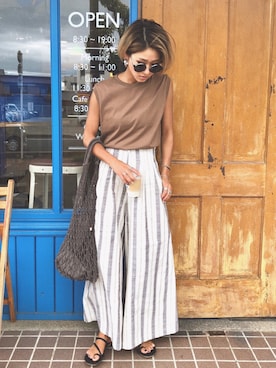 12anna23さん（レディース・160cm）の夏コーディネート