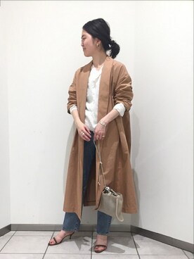 「plage（プラージュ）のアイテム（その他アウター）」を使った、mizunaさん（メンズ・162cm）の春コーディネート