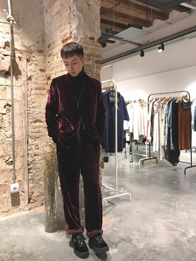 「SWILDENS（スウィルデンズ）のアイテム」を使った、edrui0102さん（メンズ・175cm）の冬コーディネート