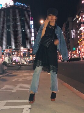 岩田麻央さん（レディース・164cm）の春コーディネート