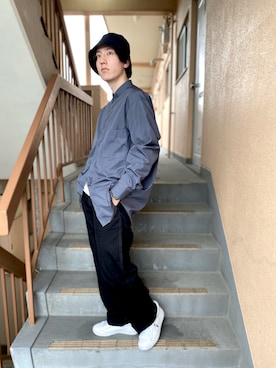 「COS（コス）のアイテム（帽子）」を使った、りょう(ちょっと間おやすみ中！！)さん（メンズ・170cm）の春コーディネート