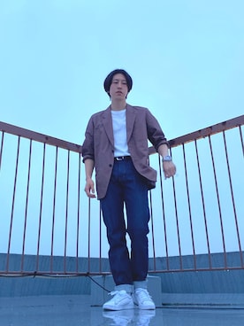 「レースアップシューズ」｜「アイテム（その他アウター）」を使った、りょう(ちょっと間おやすみ中！！)さん（メンズ・170cm）の春コーディネート