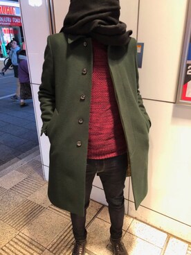 beginさん（メンズ・175cm）の冬コーディネート