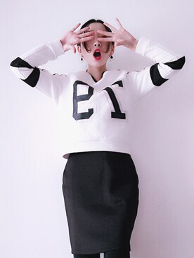 「relacher（ルラシェ）のアイテム」を使った、吳hannaさん（レディース・166cm）の冬コーディネート