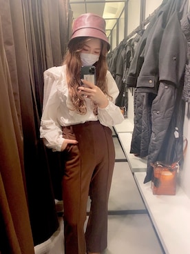 「SHEL’TTER（シェルター）のアイテム（パンツ）」を使った、akoさん（レディース・154cm）の冬コーディネート