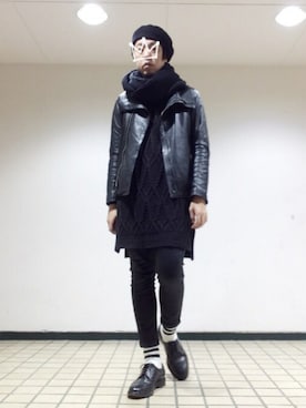 「BARK TANNAGE（バークタンネイジ）のアイテム」を使った、kzさん（メンズ・173cm）の春コーディネート