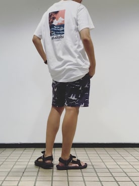 「アウトドアミックス」｜kzさん（メンズ・174cm）の夏コーディネート