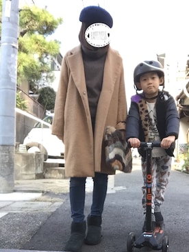 「ファークラッチ」｜「アイテム（ブーツ）」を使った、aoi erikaさん（レディース・153cm）の冬コーディネート