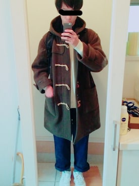 「アイテム（ダッフルコート）」を使った、Hさん（メンズ・184cm・10代）の冬コーディネート