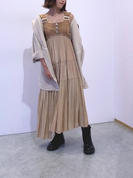 「REDYAZEL（レディアゼル）のアイテム（ブルゾン）」を使った、RIRIさん（レディース・152cm）の秋コーディネート