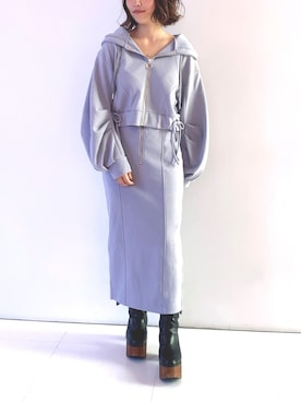 「REDYAZEL（レディアゼル）のアイテム（ブーツ）」を使った、RIRIさん（レディース・152cm）の秋コーディネート